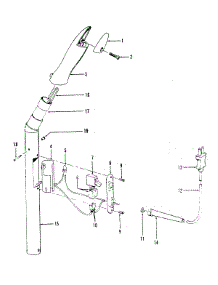 03 - Handle parts for Hoover Vacuum 1176 from AppliancePartsPros.com