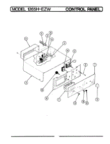 02 - Control Panel parts for Admiral Oven 1265H-EZW from AppliancePartsPros.com