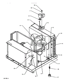 02 - Compressor & Tubing Assy parts for Amana Air Conditioner 12C5Y / P1177817R from AppliancePartsPros.com