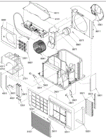 02 - Chassis Assembly parts for Amana Air Conditioner 12M12TA / P1230809R from AppliancePartsPros.com