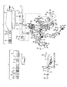 03 - Handle, Outerbag, Hood parts for Hoover Vacuum 1330 from AppliancePartsPros.com
