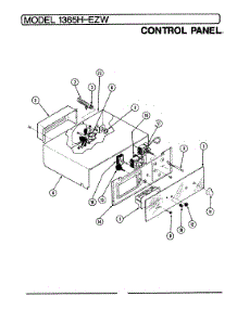 02 - Control Panel parts for Admiral Oven 1365H-EZW from AppliancePartsPros.com