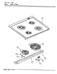 04 - Door (Upper) parts for Admiral Oven 1365HW-EZW from AppliancePartsPros.com