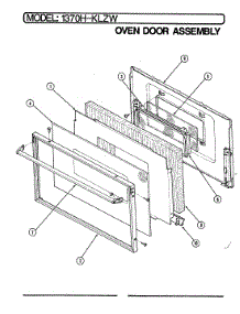 03 - Door parts for Admiral Oven 1370H-KLZW from AppliancePartsPros.com