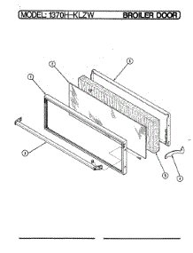 04 - Drawer parts for Admiral Oven 1370H-KLZW from AppliancePartsPros.com