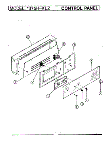 03 - Control Panel parts for Admiral Oven 1375H-KLZW from AppliancePartsPros.com