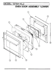 04 - Door (Lower) parts for Admiral Oven 1375H-KLZW from AppliancePartsPros.com