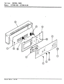 02 - Control Panel parts for Admiral Oven 1375HW-KLZW from AppliancePartsPros.com