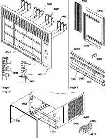 05 - Front / Outer Case parts for Amana Air Conditioner 14QZ23RC / P1209901R from AppliancePartsPros.com