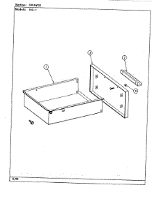 06 - Drawer parts for Magic Chef Range 15GY-1 from AppliancePartsPros.com