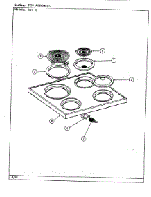 07 - Main Top Assembly parts for Magic Chef Range 15HA-10-94 from AppliancePartsPros.com