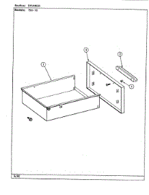 06 - Drawer parts for Magic Chef Range 15HA-10-GG from AppliancePartsPros.com