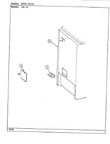 02 - Body (Rear) parts for Magic Chef Range 15HN-10-94 from AppliancePartsPros.com