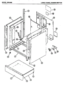 02 - Lower Frame parts for Amana Microwave 1870.000 from AppliancePartsPros.com