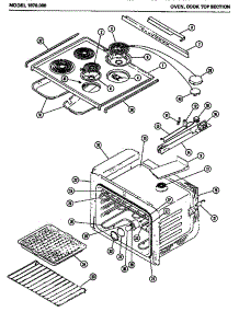 03 - Oven parts for Amana Microwave 1870.000 from AppliancePartsPros.com