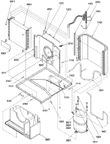 03 - Chassis Assembly parts for Amana Air Conditioner 18M53TB / P1214810R from AppliancePartsPros.com