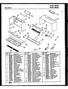 06 - Vent Hood parts for Amana Microwave 1990.000 from AppliancePartsPros.com
