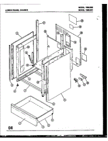 02 - Lower Frame parts for Amana Microwave 1990.001 from AppliancePartsPros.com