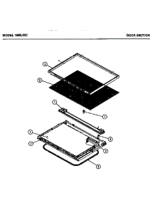 02 - Door Section parts for Amana Microwave 1995.000 from AppliancePartsPros.com