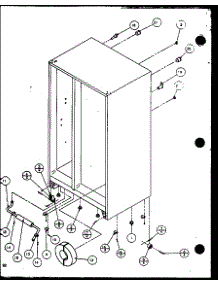 02 - Drain And Rollers parts for Amana Refrigerator 1999CIWA / P1121502W L from AppliancePartsPros.com