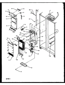 04 - Evap And Air Handling parts for Amana Refrigerator 1999CIWEA / P1171101W L from AppliancePartsPros.com