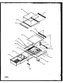 15 - Ref Shelving And Drawers parts for Amana Refrigerator 1999CIWEW / P1171101W W from AppliancePartsPros.com