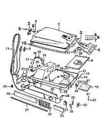 03 - Mainhousing parts for Hoover Vacuum 2000 from AppliancePartsPros.com