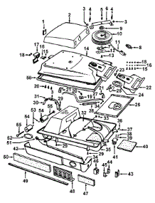 02 - Cordreel, Mainhousing parts for Hoover Vacuum 2048 from AppliancePartsPros.com
