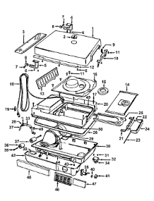 03 - Mainhousing parts for Hoover Vacuum 2120 from AppliancePartsPros.com
