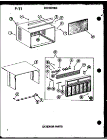 04 - Exterior Parts parts for Amana Air Conditioner 218-3EWS / P5541780R from AppliancePartsPros.com