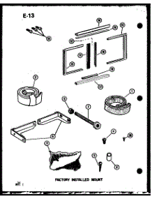 04 - Factory Installed Mount parts for Amana Air Conditioner 2185K / P6753507R from AppliancePartsPros.com