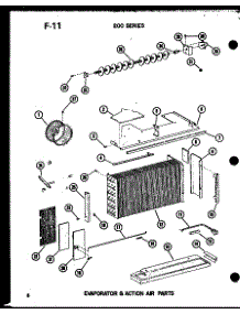 04 - Evap & Action Air Parts parts for Amana Air Conditioner 2185NH / P5541711R from AppliancePartsPros.com