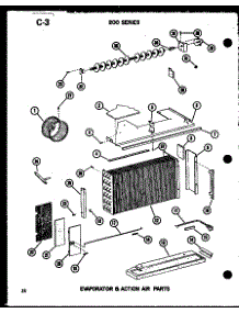 04 - Evap & Action Air Parts parts for Amana Air Conditioner 218D-3WS / P5541779R from AppliancePartsPros.com