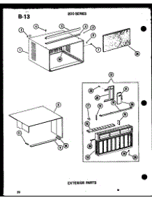 05 - Exterior Parts parts for Amana Air Conditioner 218D-3WS / P5541779R from AppliancePartsPros.com