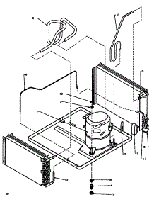 02 - Compressor & Tubing Assy parts for Amana Air Conditioner 21C5Y / P1178203R from AppliancePartsPros.com