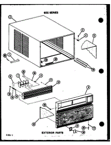 04 - Exterior Parts parts for Amana Air Conditioner 24C3SS / P1101101R from AppliancePartsPros.com