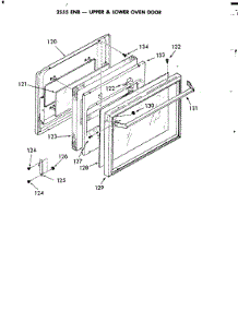 03 - Oven Door (Upper & Lower) parts for Jenn-Air Oven 2555ENB from AppliancePartsPros.com