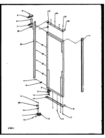13 - Ref Door Hinge And Trim Parts parts for Amana Refrigerator 2599CIWEA / P1170601W L from AppliancePartsPros.com