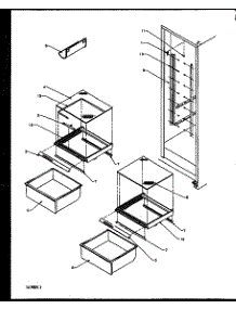 14 - Ref Shelving And Drawers parts for Amana Refrigerator 2599CIWEW / P1170601W W from AppliancePartsPros.com