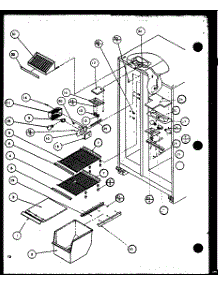 06 - Fz Shelving And Ref Light parts for Amana Refrigerator 2599CIWW / P1121501W W from AppliancePartsPros.com