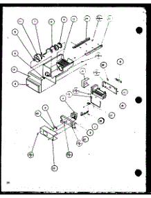 08 - Ice Bucket And Ice Maker parts for Amana Refrigerator 2599CIWW / P1121501W W from AppliancePartsPros.com