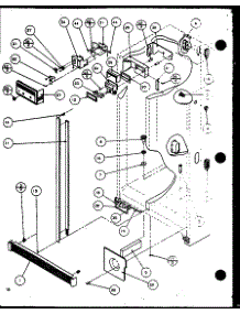 13 - Ref / Fz Control And Cabinet Part parts for Amana Refrigerator 2599CIWW / P1121501W W from AppliancePartsPros.com
