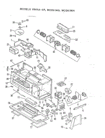 04 - Microwave Components-Upper (Vm11a-8P) parts for Magic Chef Range 28FK-6CXWV8-DZ from AppliancePartsPros.com