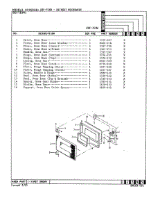 05 - Door (Upper) parts for Magic Chef Range 28FK-7CXW-19 from AppliancePartsPros.com