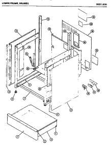 03 - Lower Frame parts for Amana Microwave 3021.000 from AppliancePartsPros.com