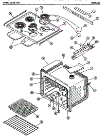 03 - Over parts for Amana Microwave 3036.A00 from AppliancePartsPros.com