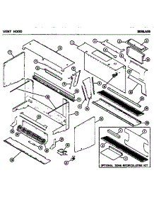 06 - Vent Hood parts for Amana Microwave 3036.A00 from AppliancePartsPros.com