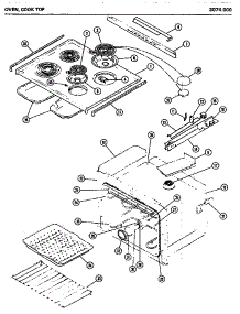 03 - Oven parts for Amana Microwave 3074.000 from AppliancePartsPros.com