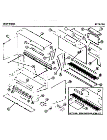 06 - Vent Hood parts for Amana Microwave 3074.000 from AppliancePartsPros.com