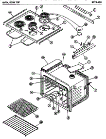 03 - Over parts for Amana Microwave 3074.A00 from AppliancePartsPros.com